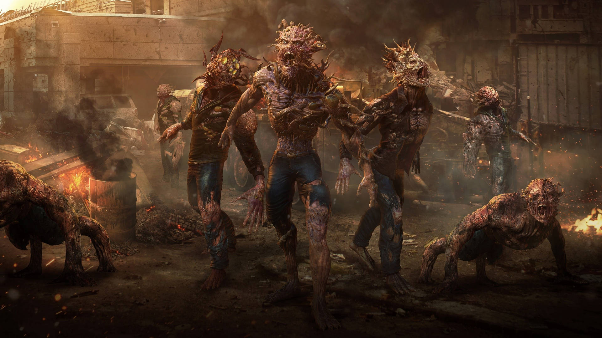 Running Zombie Apocalypse Wallpaper