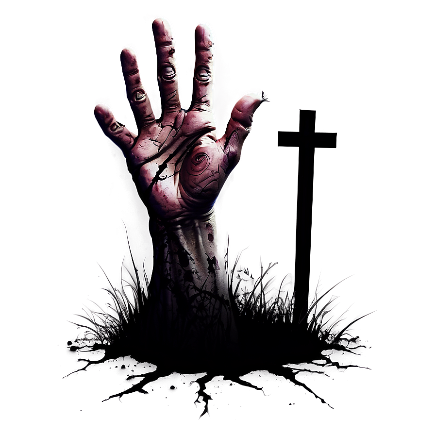 Zombie Hand In Grave Png Mew19 PNG