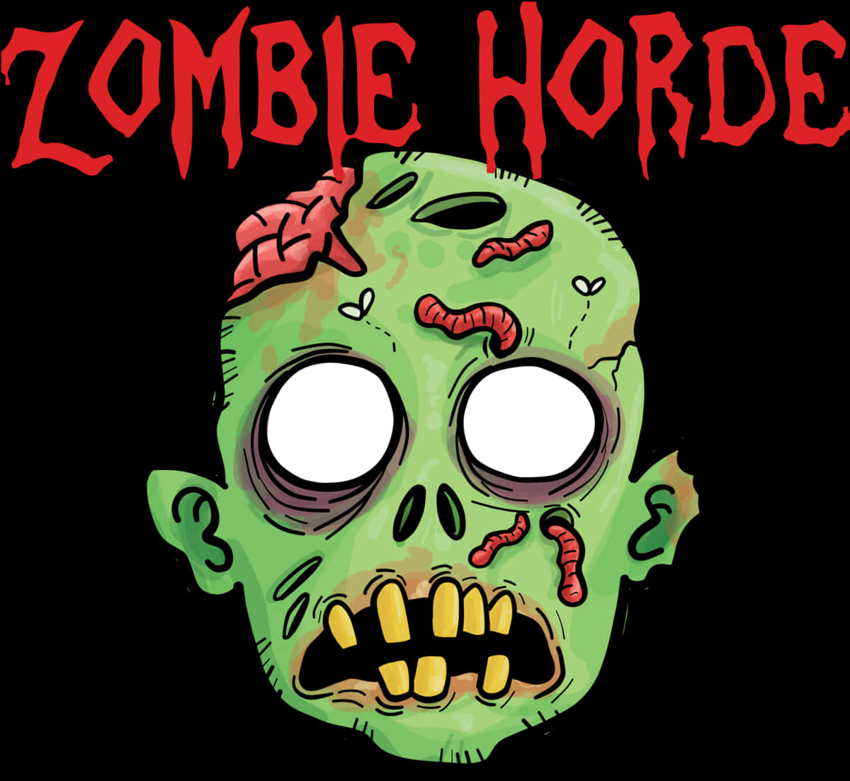 Zombie Horde Illustration PNG