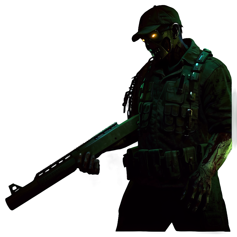 Zombie Hunter Silhouette Png Nfk PNG