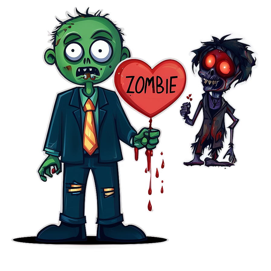 Zombie Love Story Png 05032024 PNG