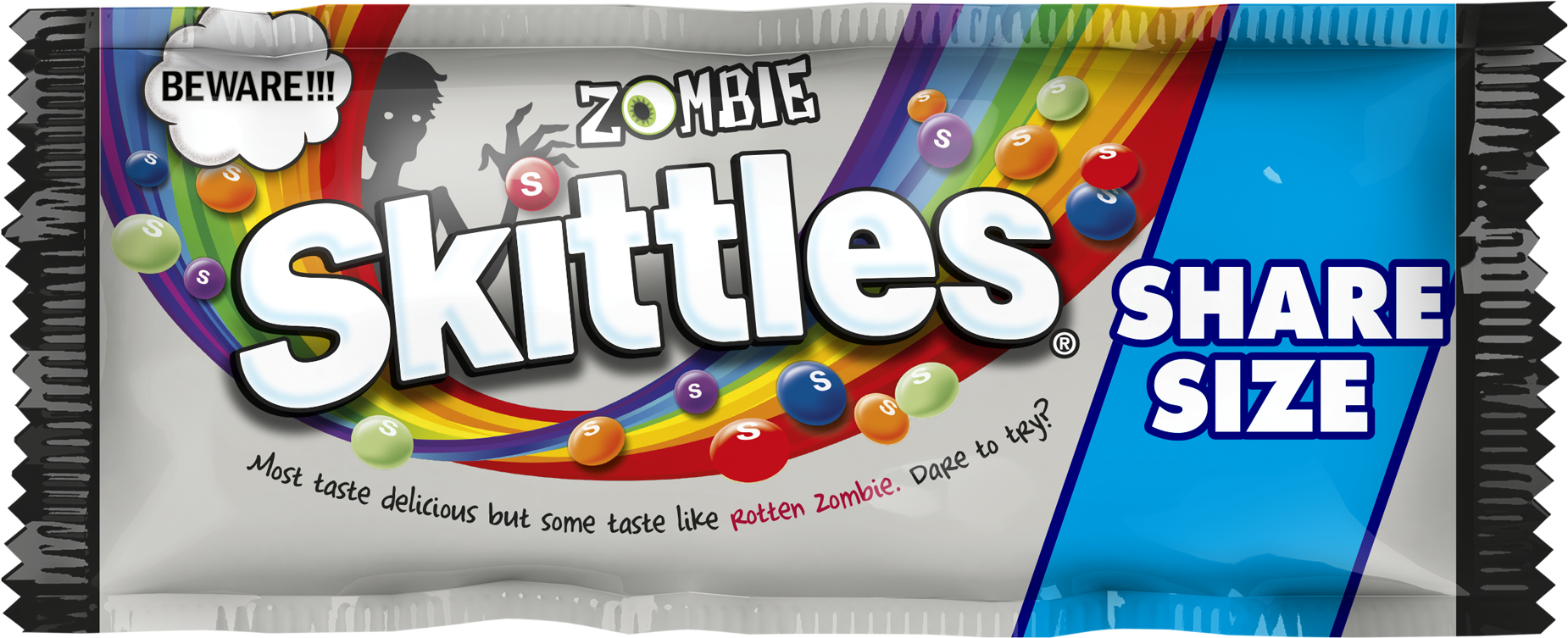 Zombie Skittles Share Size Package PNG