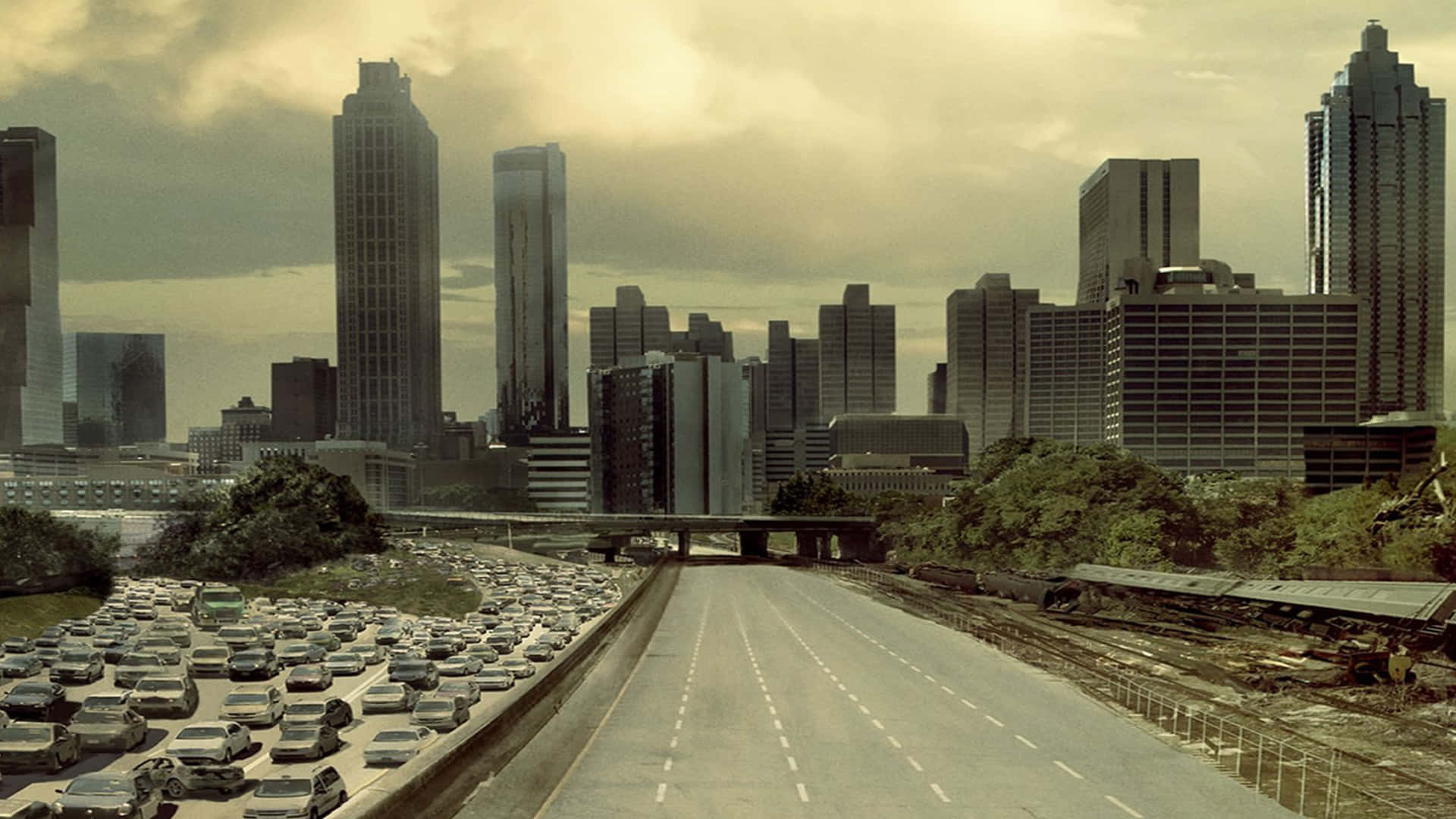 The Walking Dead Atlanta Zoom Background