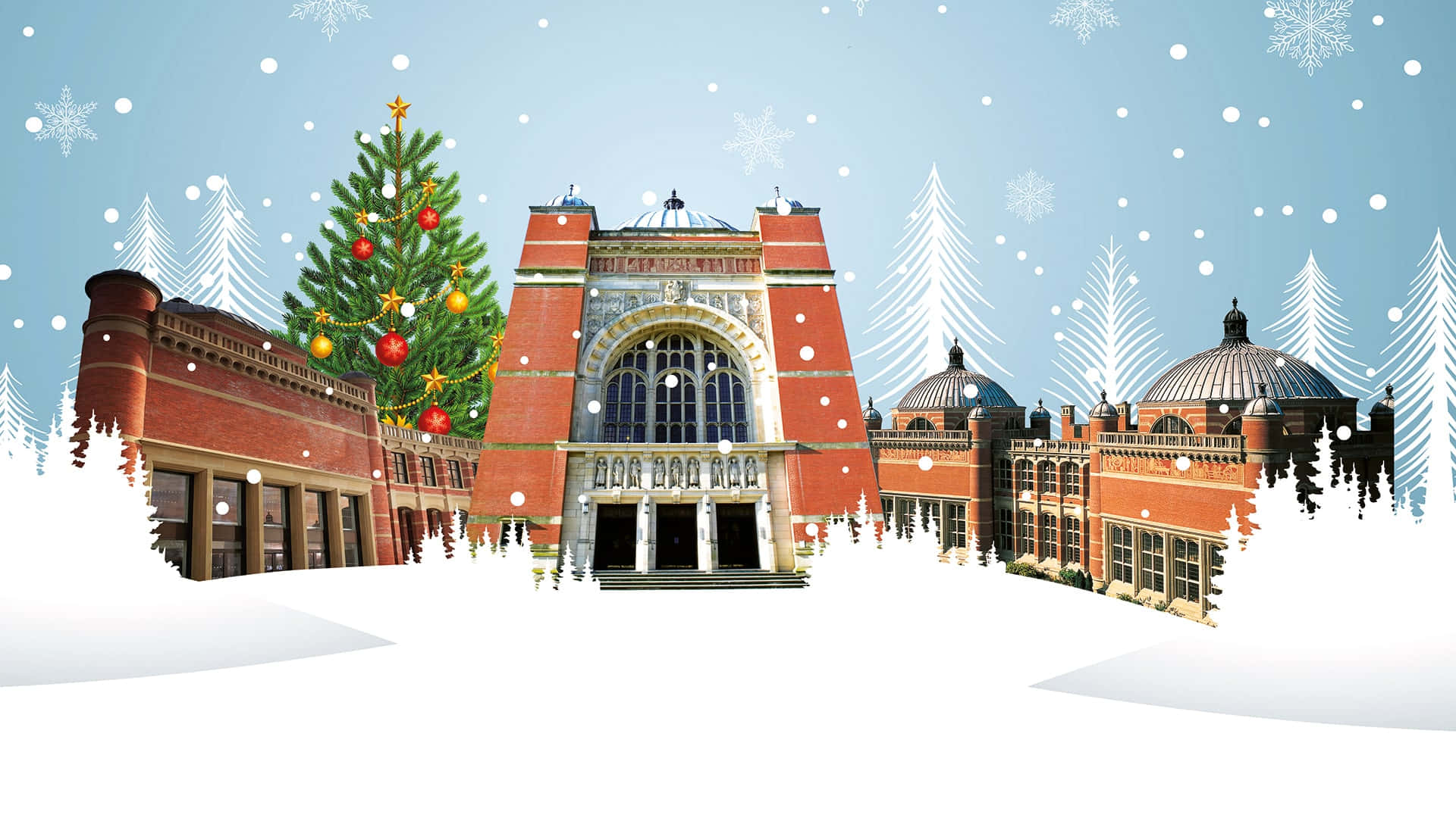 University Of Birmingham Zoom Christmas Background