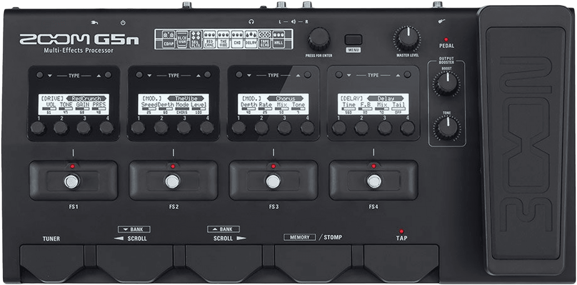 Zoom G5n Multi Effects Processor PNG