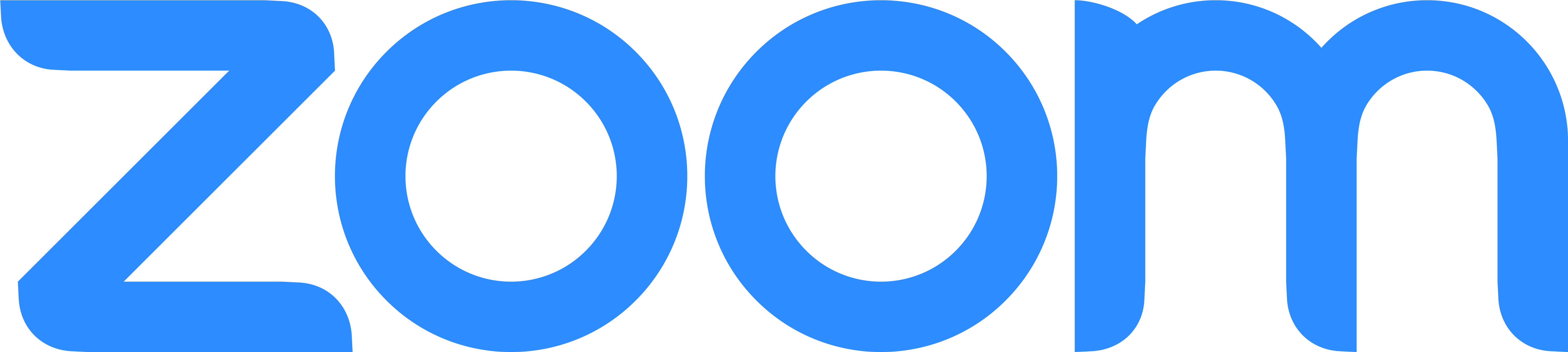 Zoom Logo Blue Background PNG