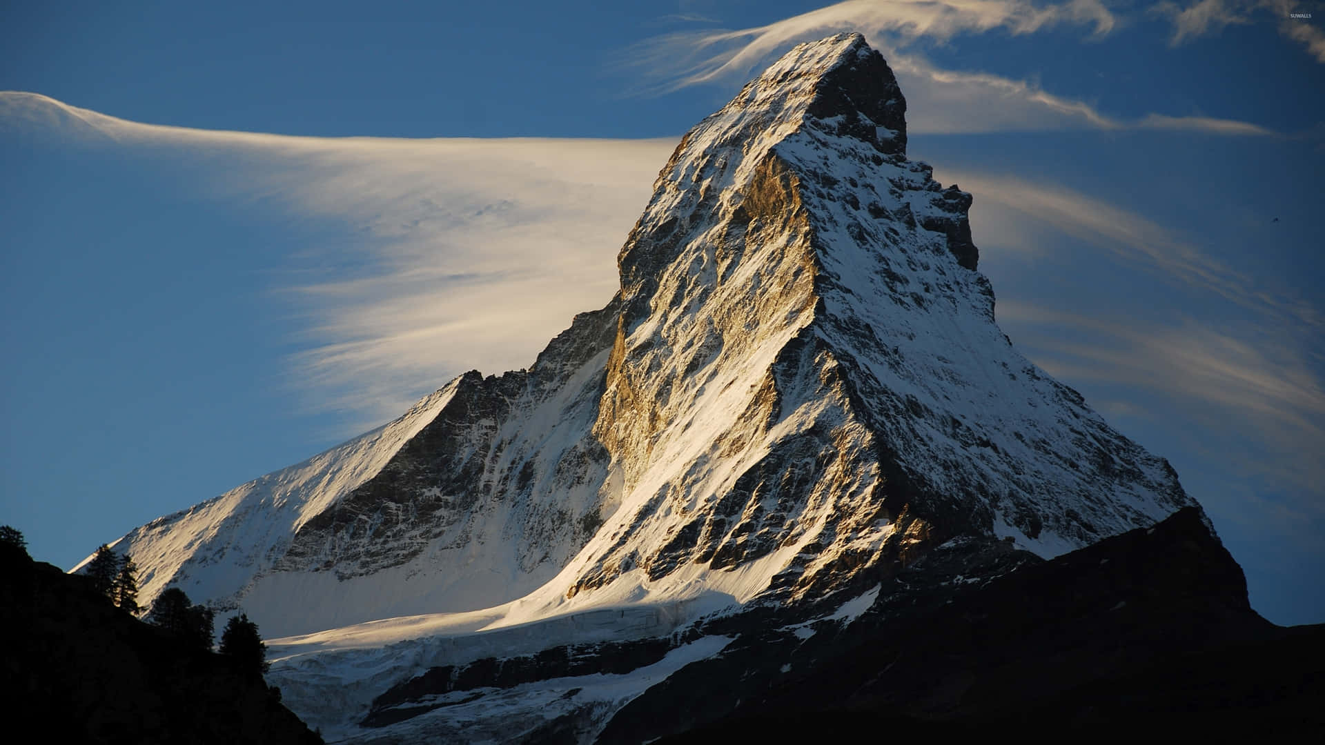 Vistaacercada Del Matterhorn Fondo de pantalla