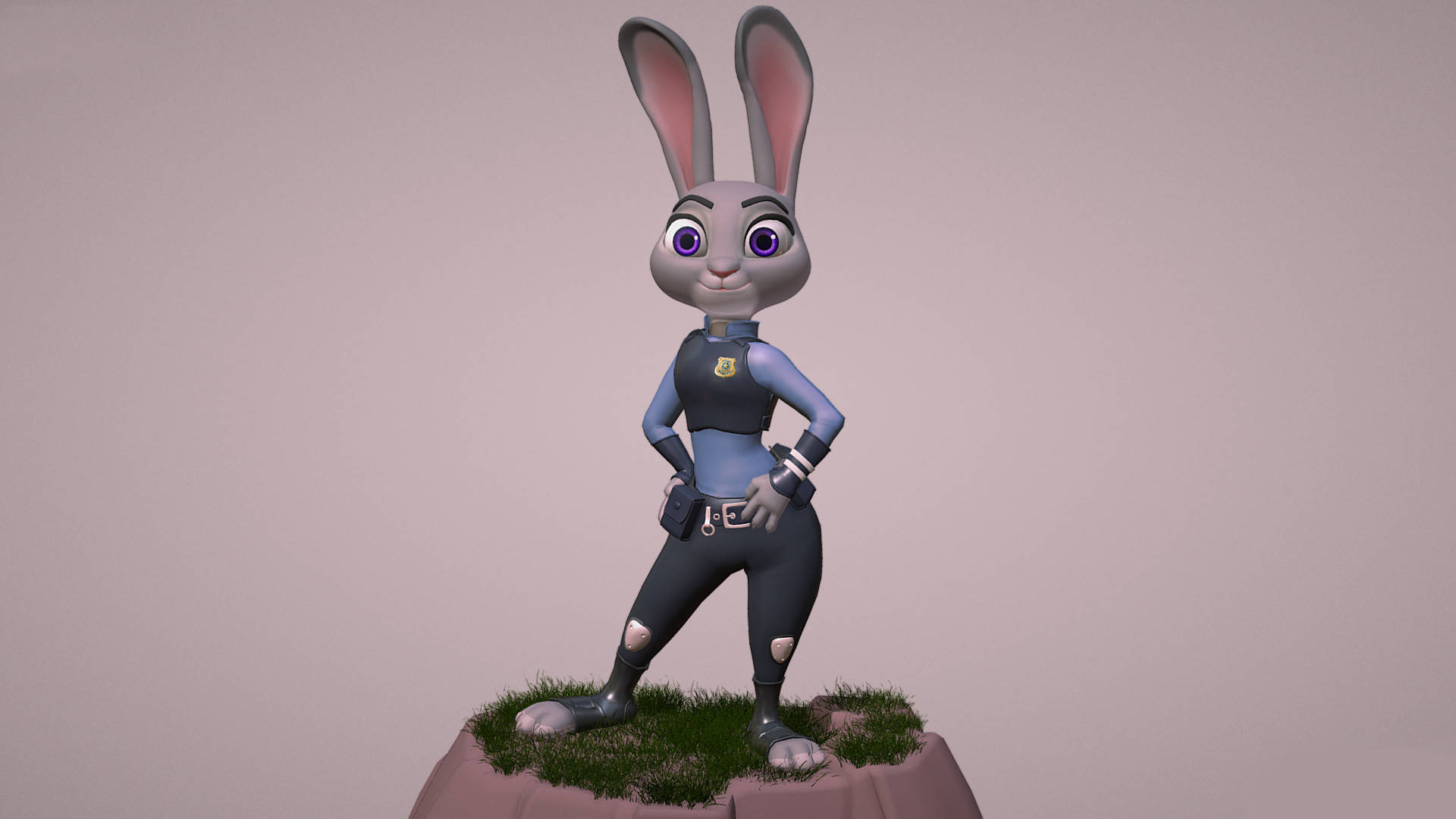 Zootopia Judy Hopps Figur Figur Tapet Wallpaper