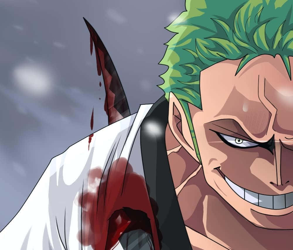 Caption: The Mighty Swordsman Zoro from One Piece Series