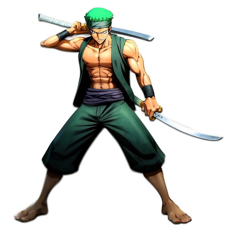 Download Zoro Anime Pose Png Aey22 | Wallpapers.com