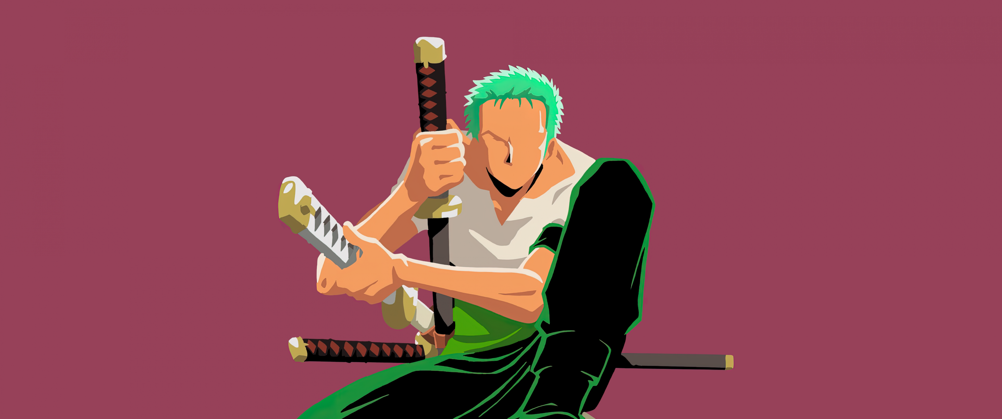 Master Swordsman Zoro competing with one of his toughest rivals