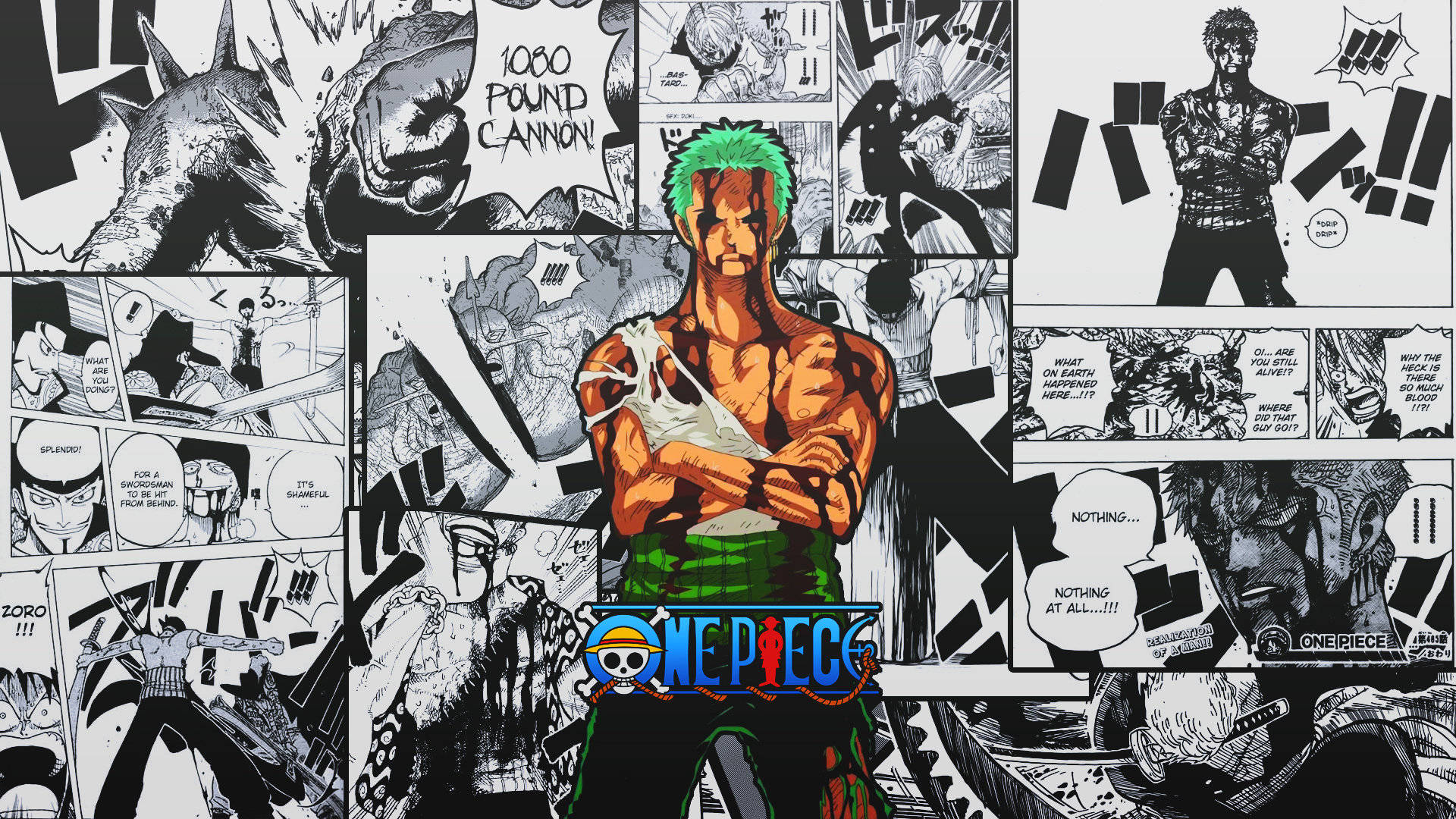 Zoro, swordsman and captain of the Straw Hat Pirates Wallpaper