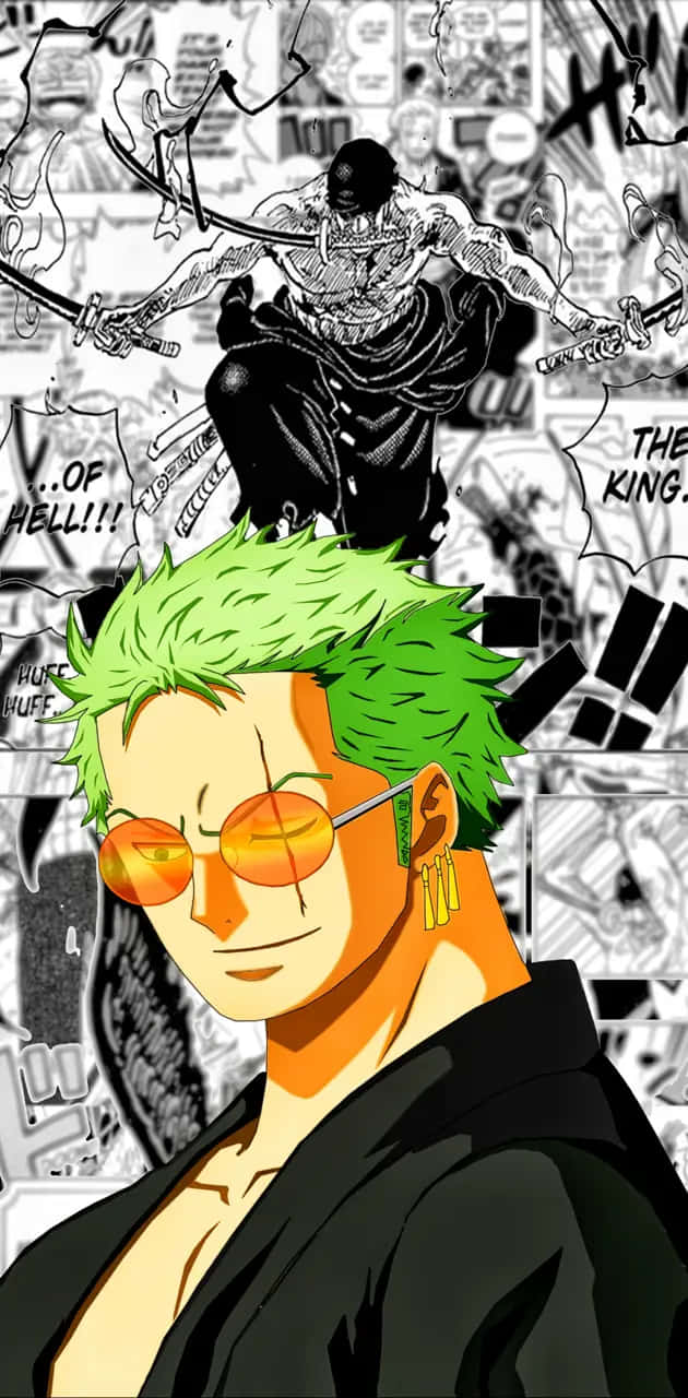 Zoro Kingof Hell Artwork Wallpaper