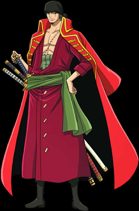 Zoro One Piece Anime Character PNG