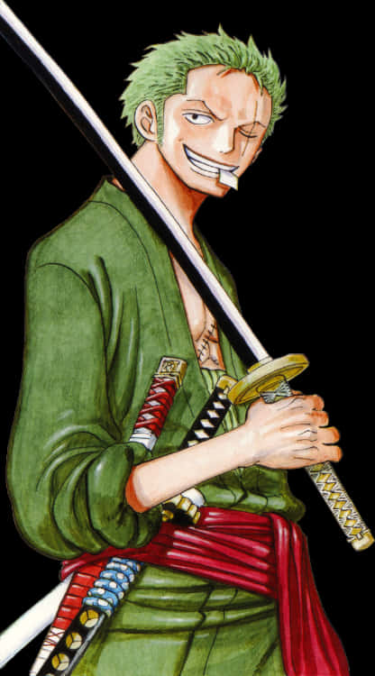 Zoro_ One_ Piece_ Anime_ Character PNG
