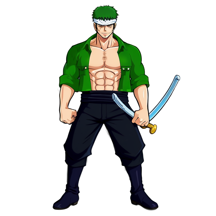 Download Zoro Strong World Look Png 16 | Wallpapers.com