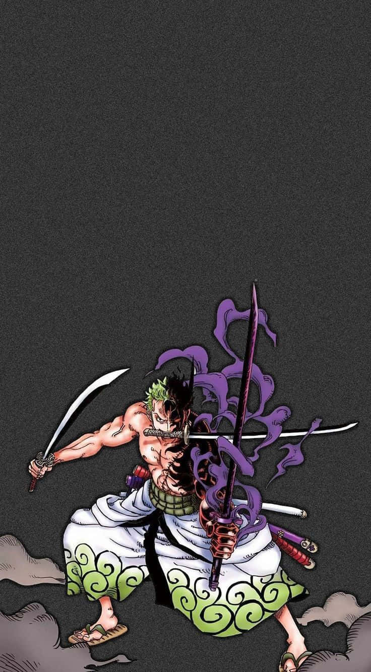 Zoro_ Unleashing_ Asura_ Technique Wallpaper