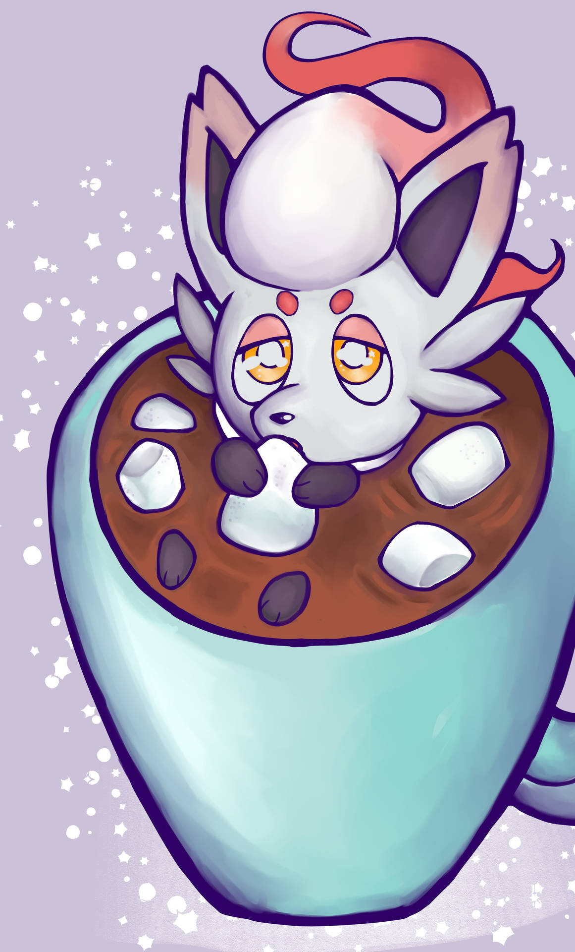 Zorua In Hot Chocolate Mug Background