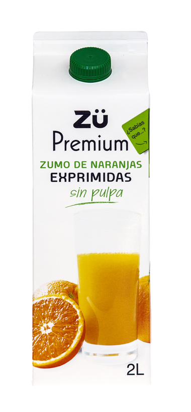 Zu Premium Orange Juice Packaging2 L PNG