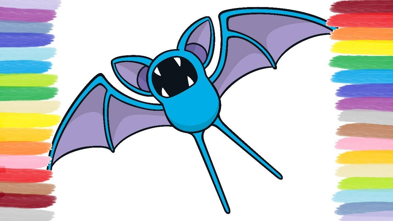 Zubat Coloring Page Picture
