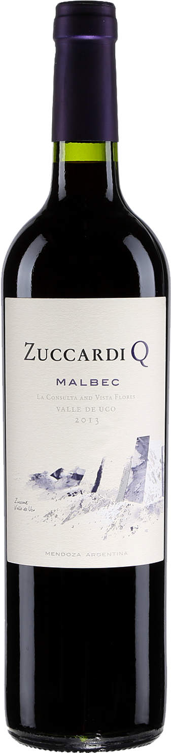 Zuccardi Q Malbec Wine Bottle2013 PNG