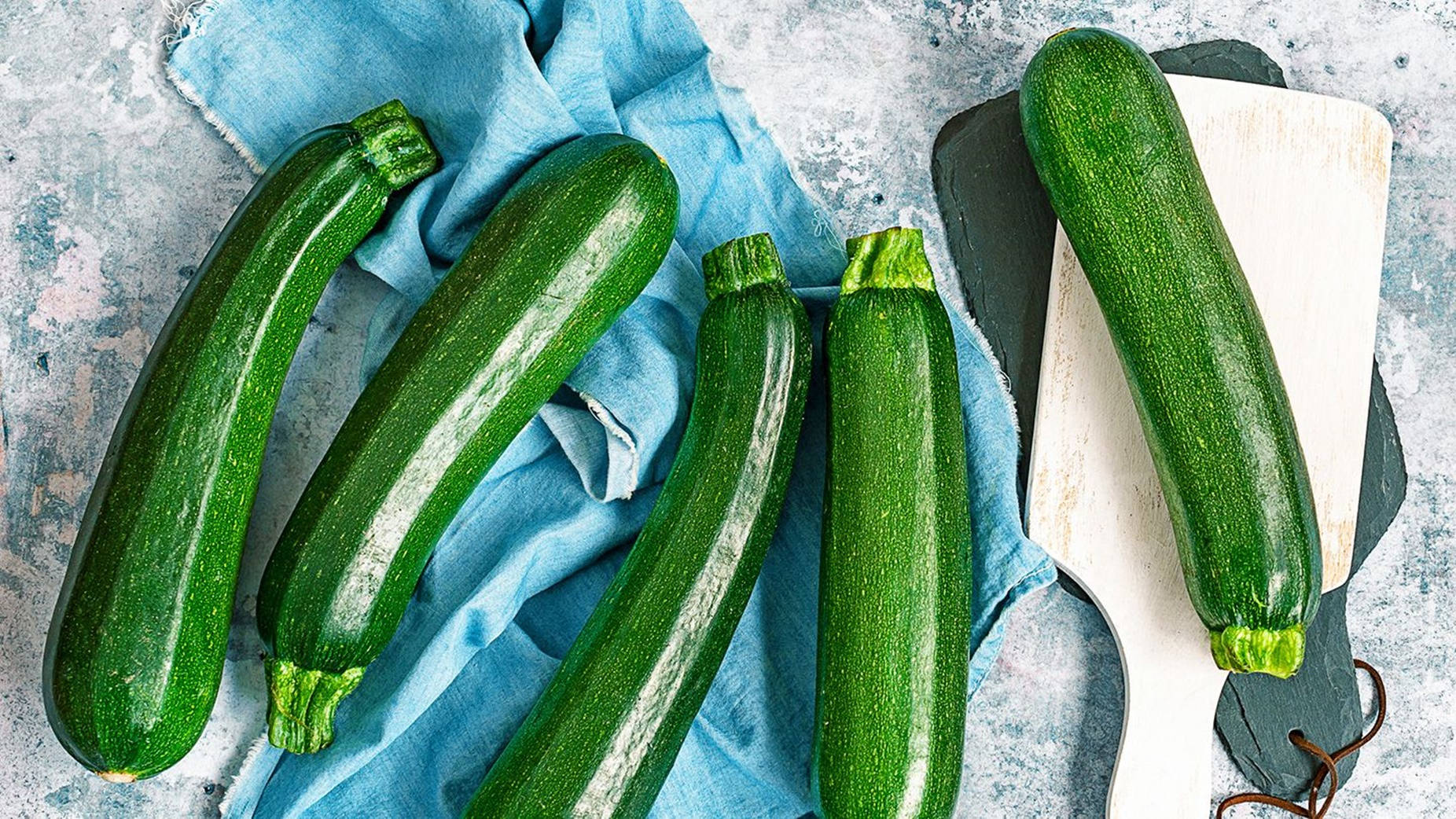 Zucchinis With Shiny Polished Green Bodies Wallpaper
