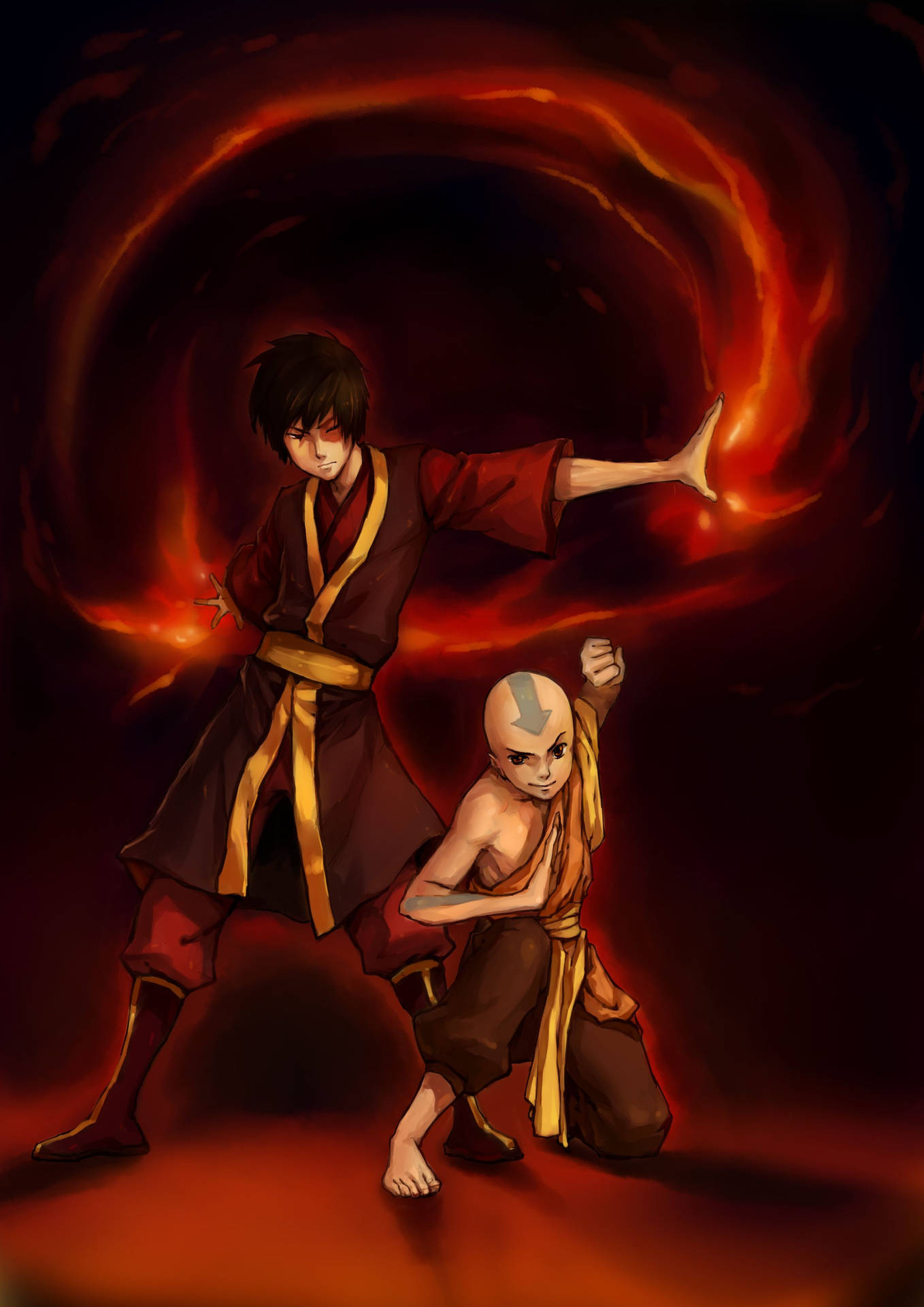 Zuko And Aang From Avatar Wallpaper