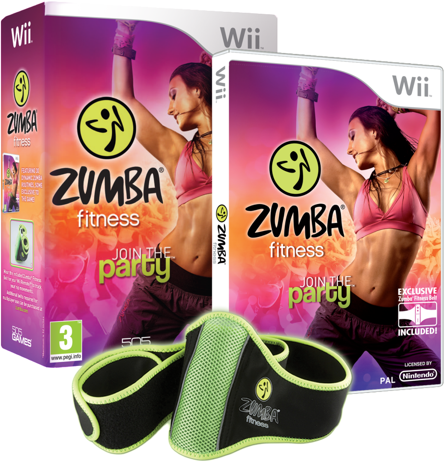 Zumba Fitness Wii Gameand Accessories PNG