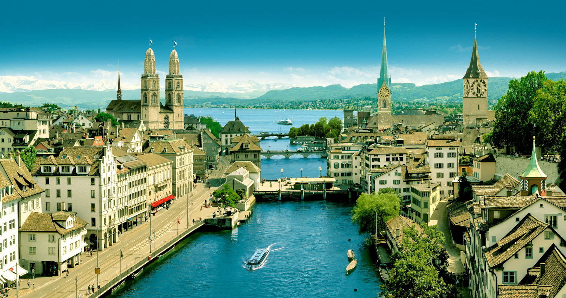 Zurich Panorama View Wallpaper