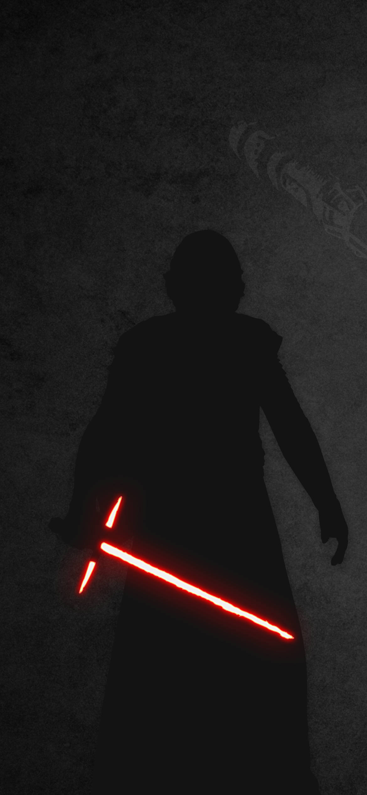 Download Kylo Ren Wielding A Fiery Lightsaber Wallpaper