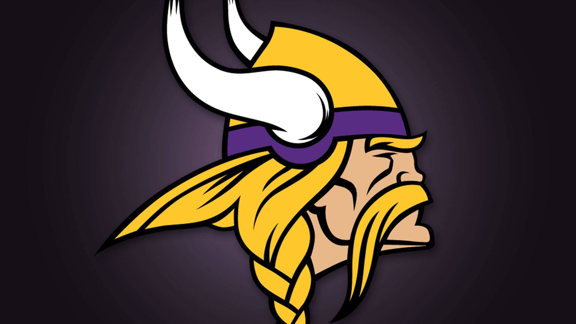 Download Caricature Minnesota Vikings Logo Wallpaper