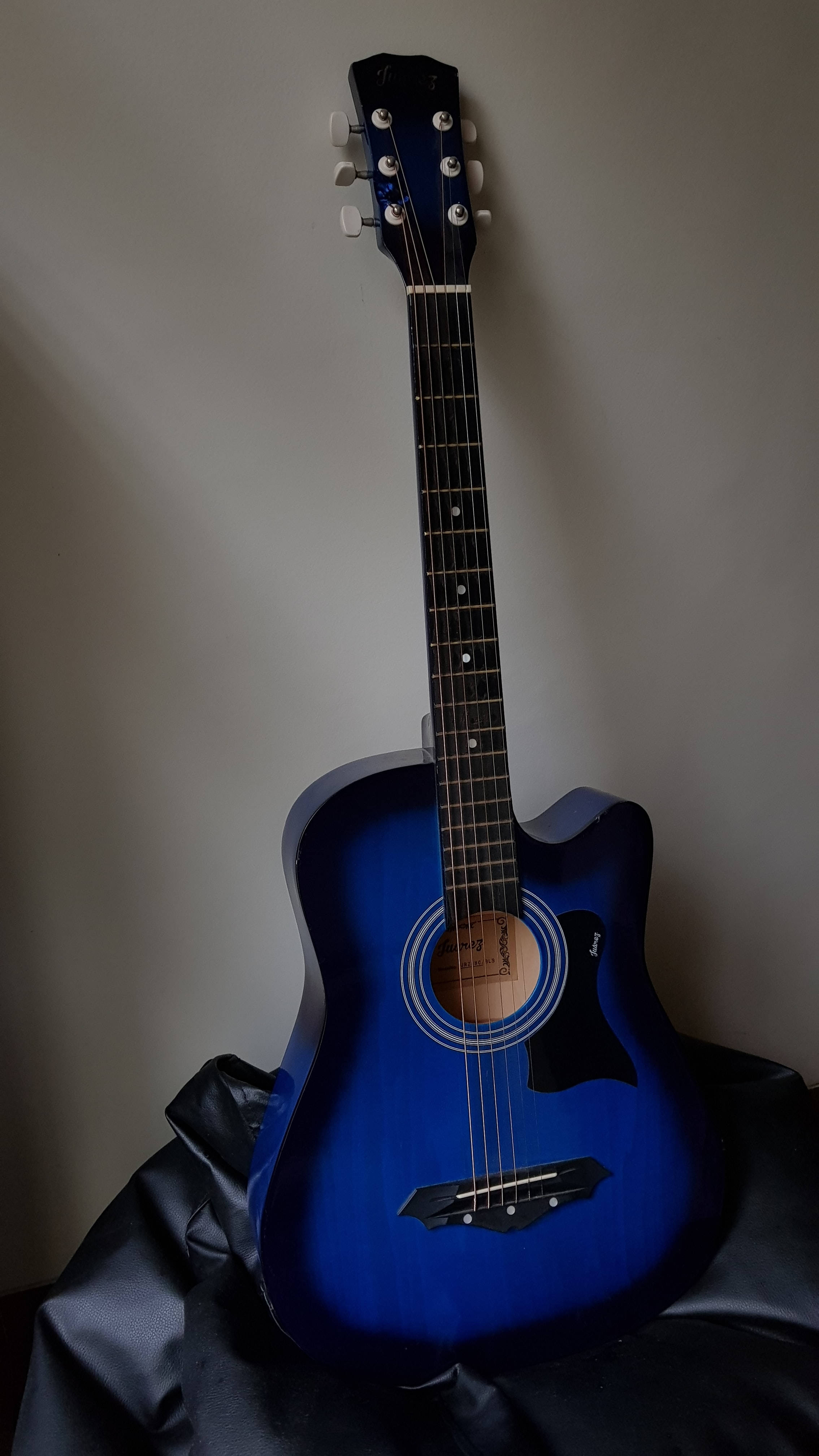 blue acoustic guitars wallpapers