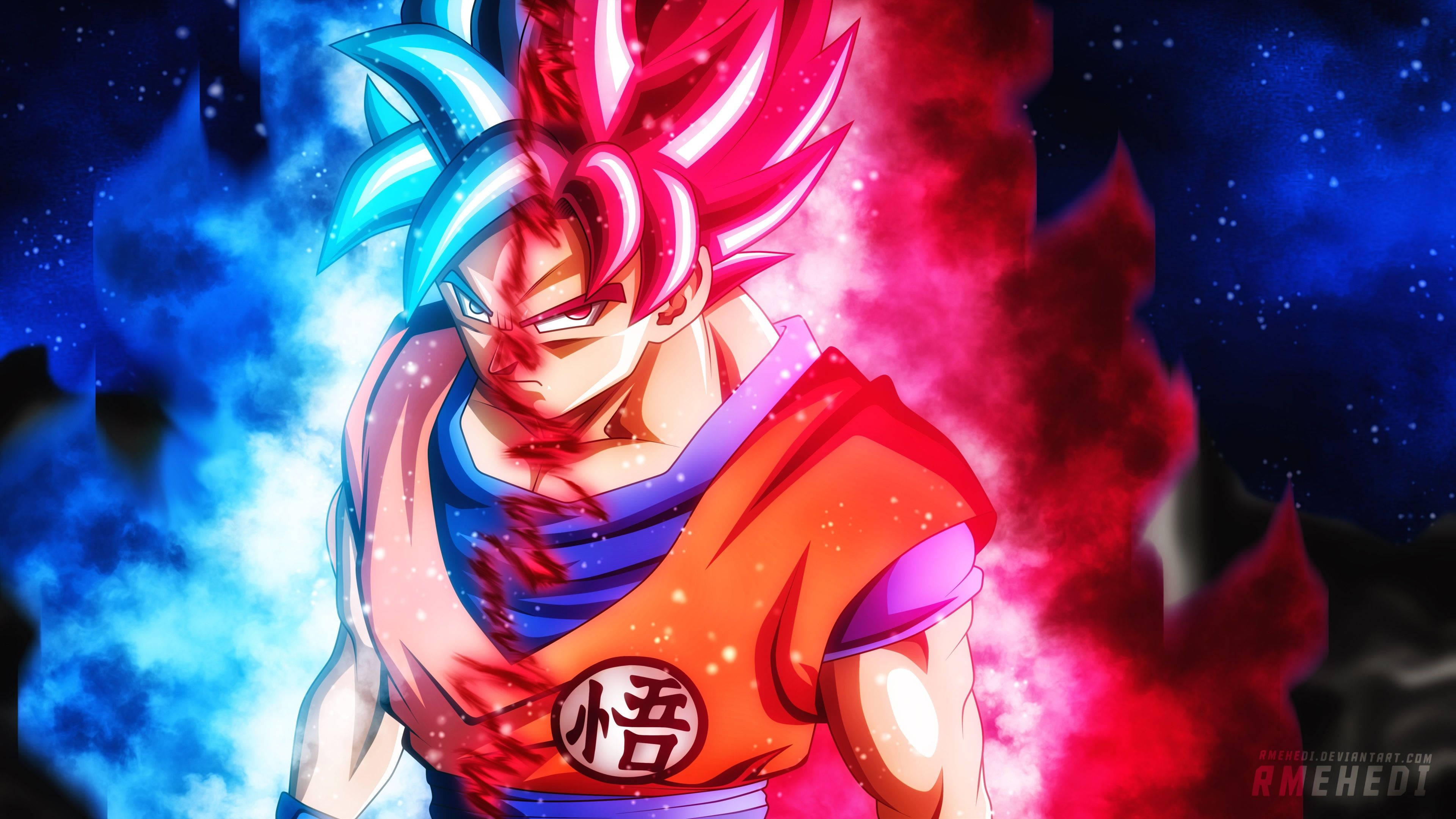 Goku, cartoon, dragon ball z, power, super sayan, HD wallpaper