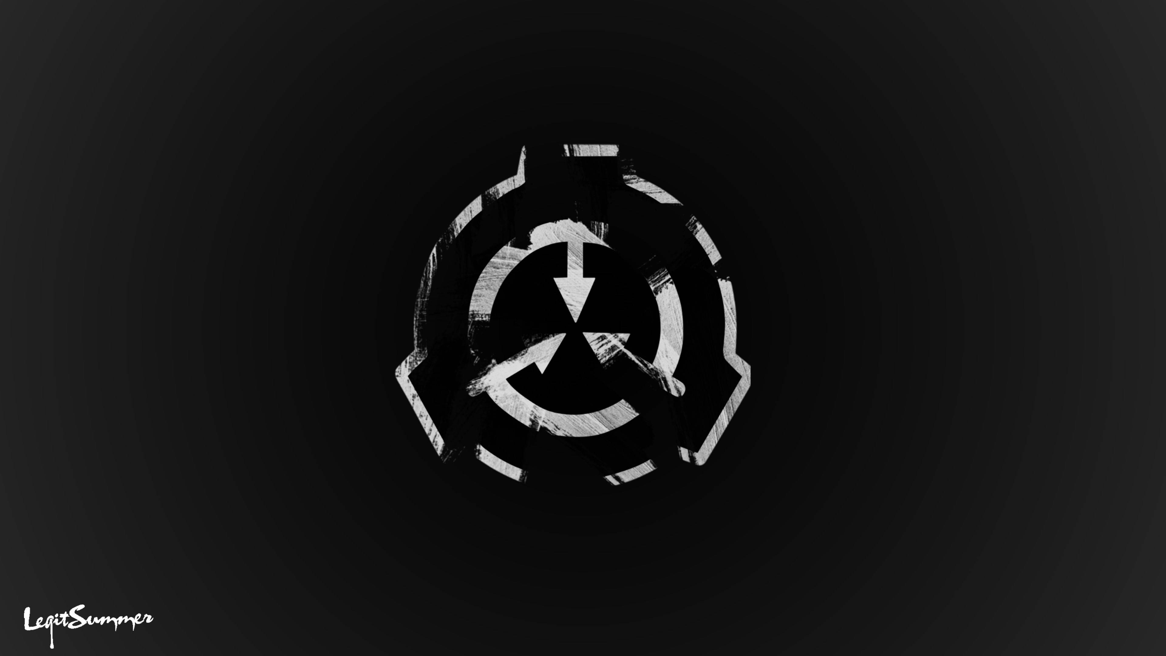 SCP Logo (Black Background) Blank Template - Imgflip