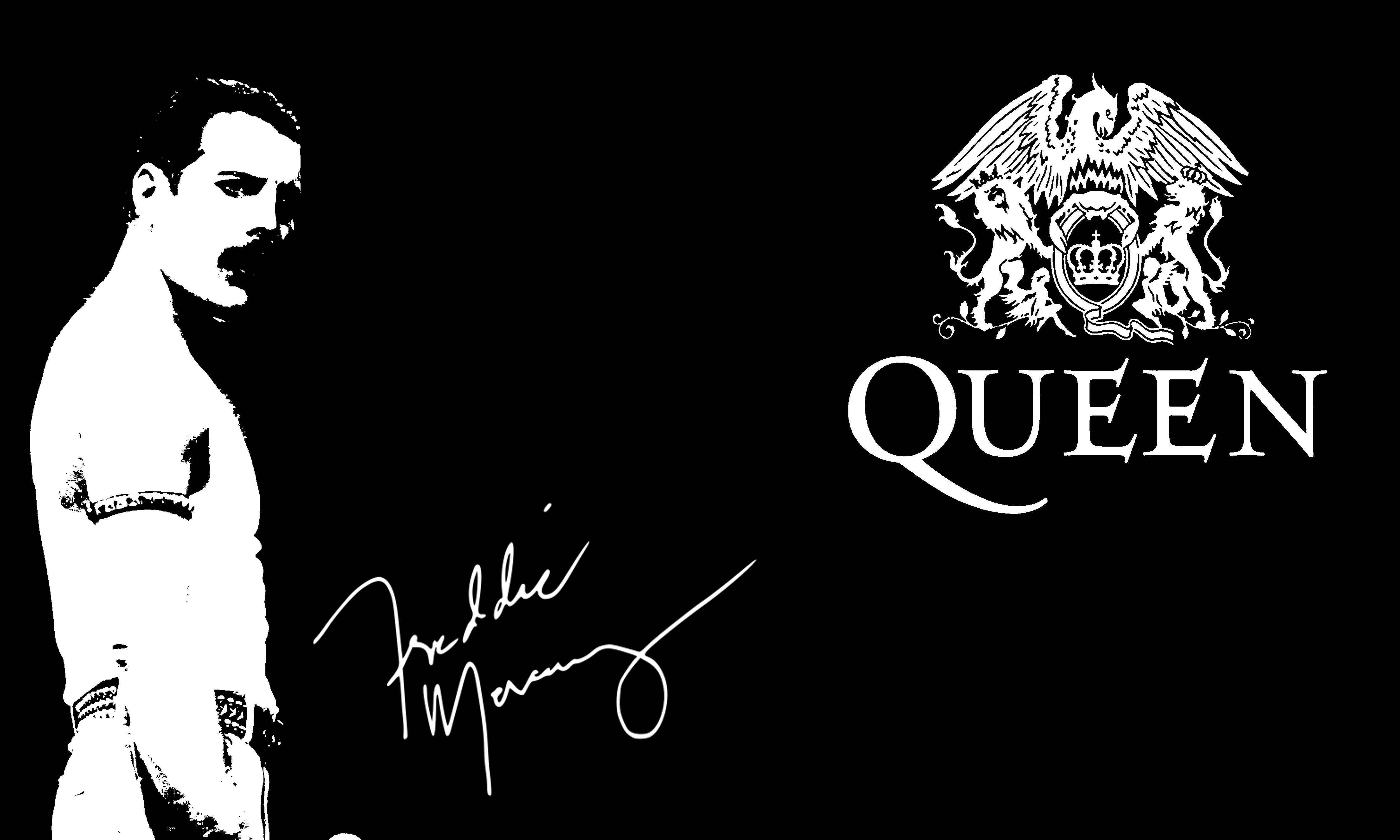 Download Signed By Freddie Mercury, Queen Wallpaper 