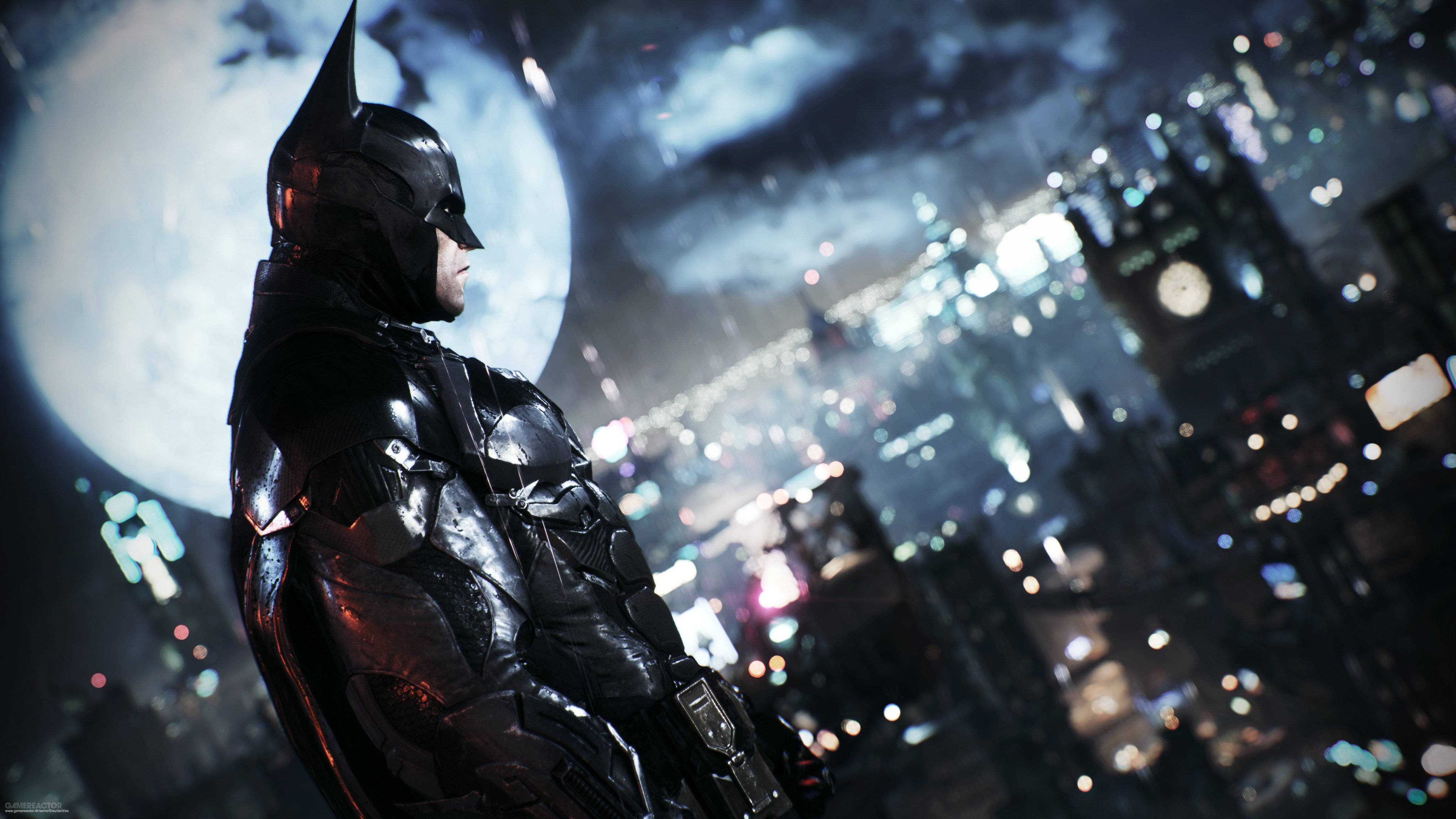 Download The Dark Knight Over Gotham City Wallpaper 