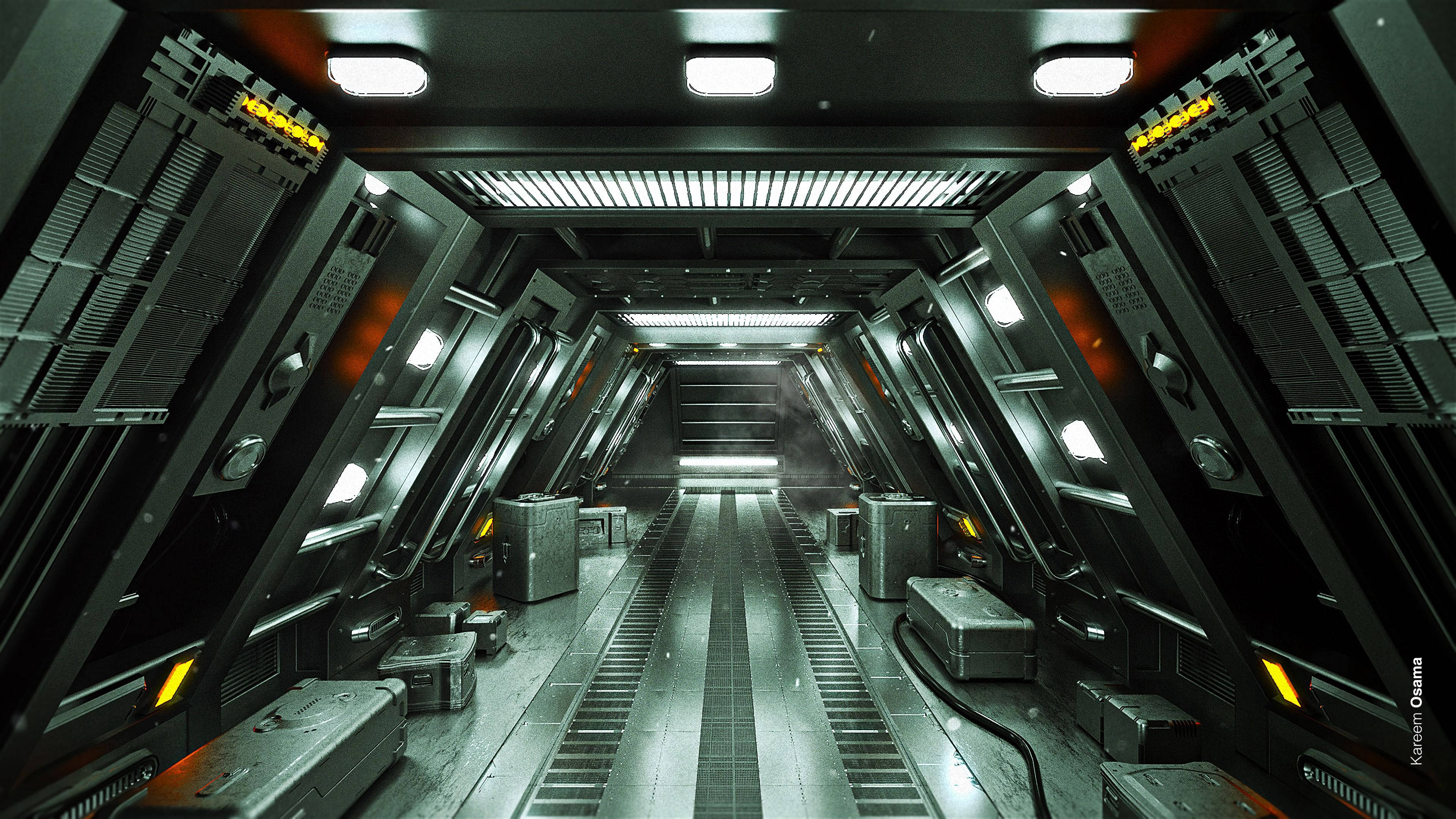 Включи станция картинки. Sci Fi тоннель. Sci Fi tonnel Art. Кибер туннель. Футуристический тоннель.