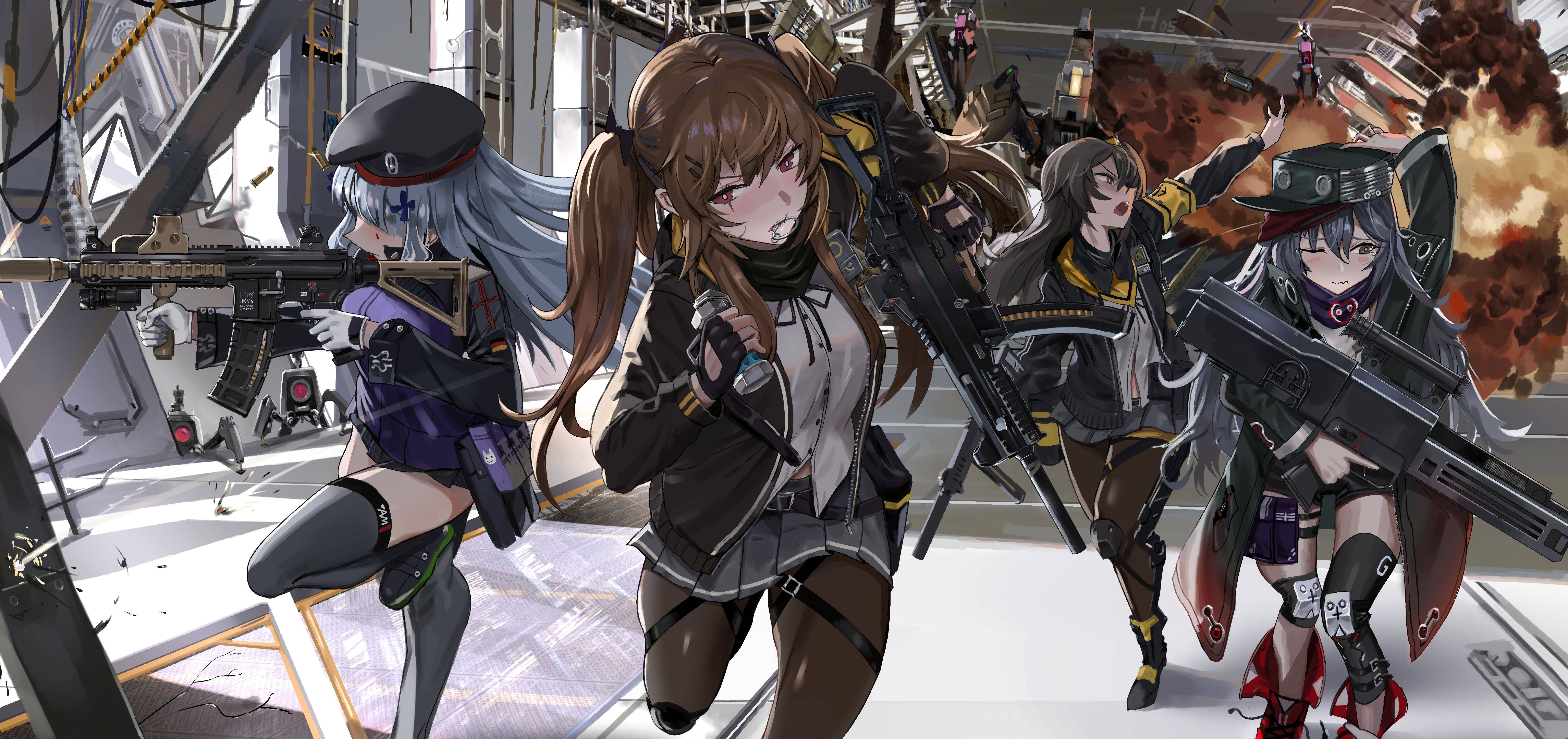 Download Girls Frontline Characters On Attack Wallpaper | Wallpapers.com