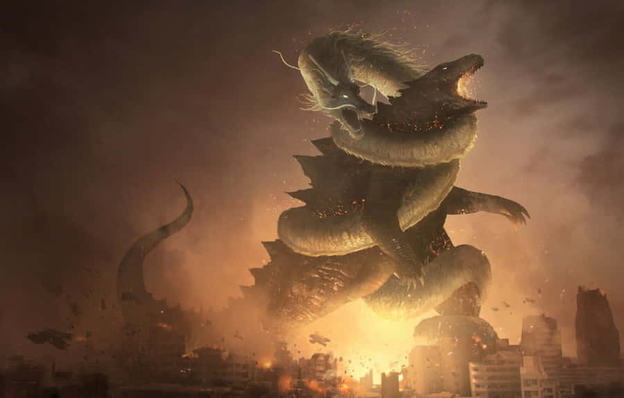 GodzillaArt 1332 x 850 bakgrundsbild