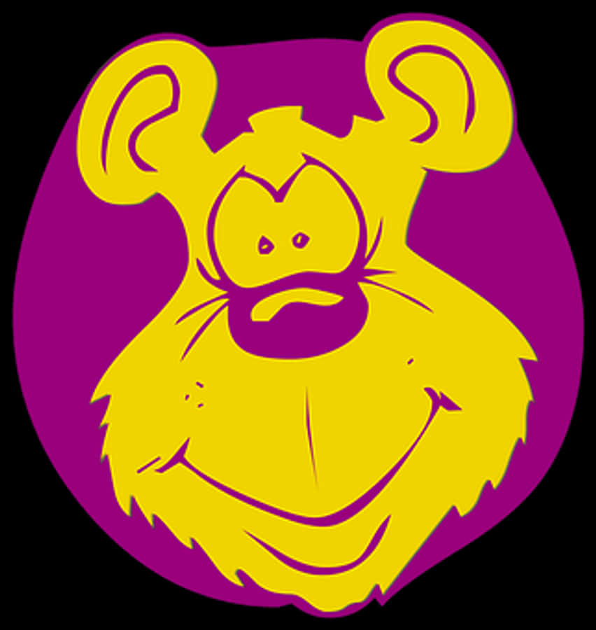 Yellow Cartoon Monkey Graphic