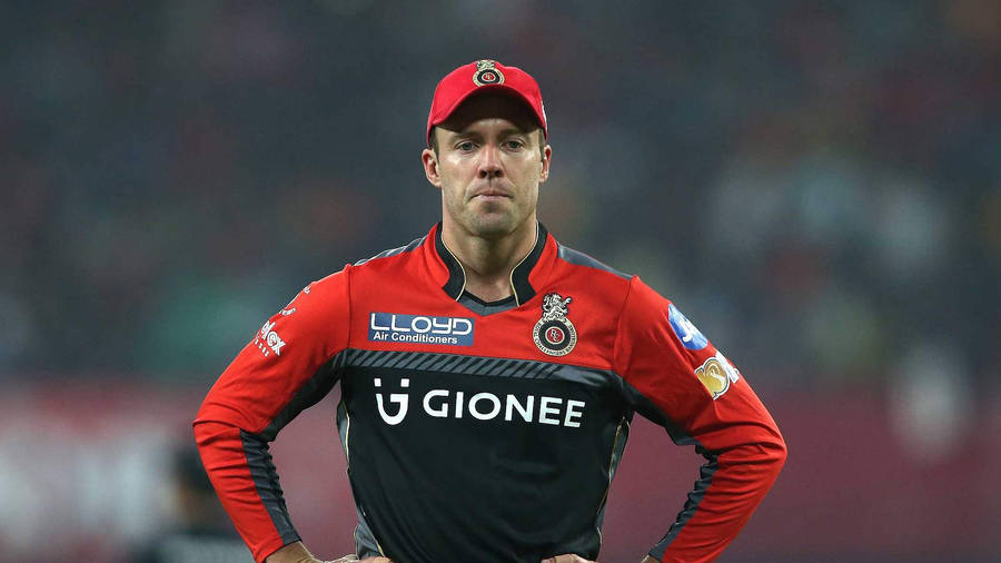 RCB Cricket Team Superstjerne Batter AB de Villiers Op Close og Personlig!