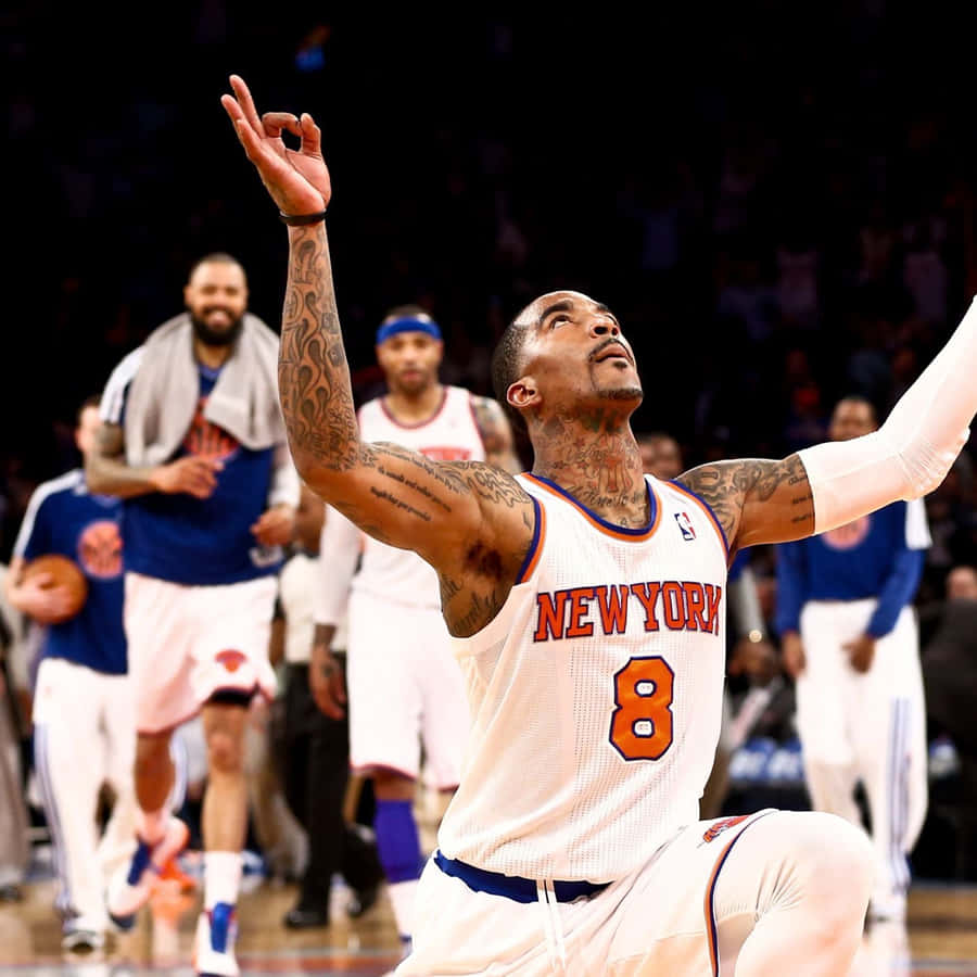 Momento di Celebrazione di un Giocatore di Basket