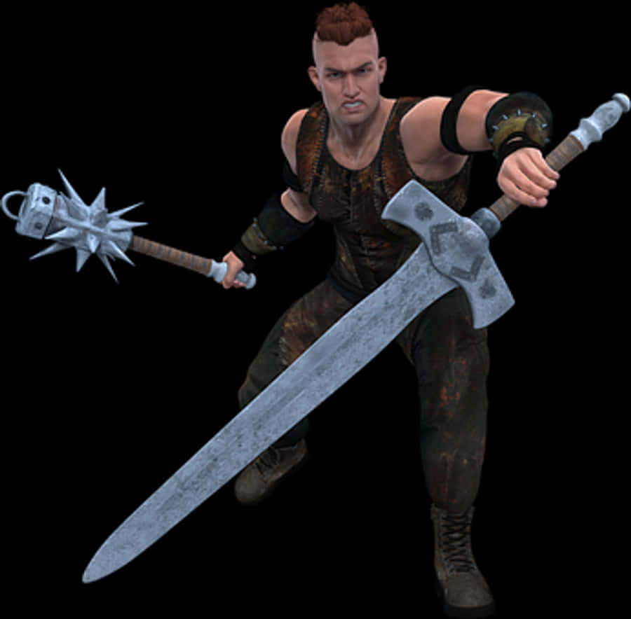 Medieval Warrior Dual Weapons