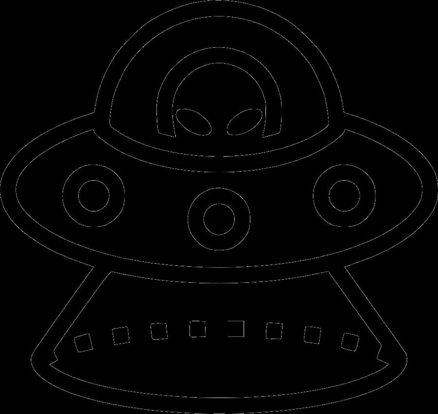Ufo Space Ship Alien - Little Alien In Ufo, HD Png Download