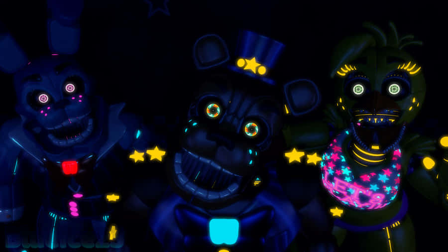 UhyggeligeFNAF Glow In The Dark billeder