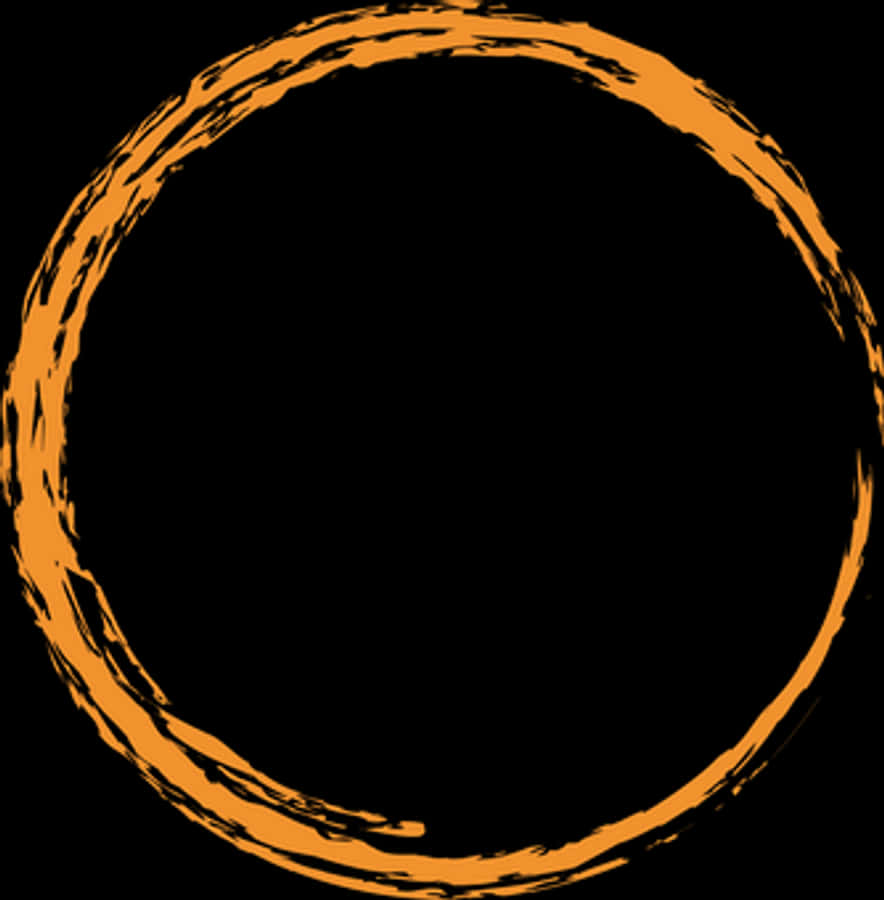 Abstract Orange Circle Design
