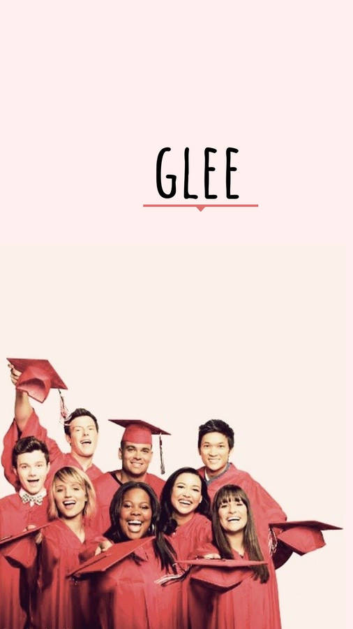Membridel cast di Glee che festeggiano la laurea nella terza stagione.