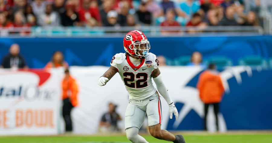 Giocatore dei Georgia Bulldogs Numero 22 in Azione