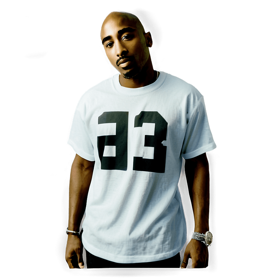 Tupac Black and White PNG gac19