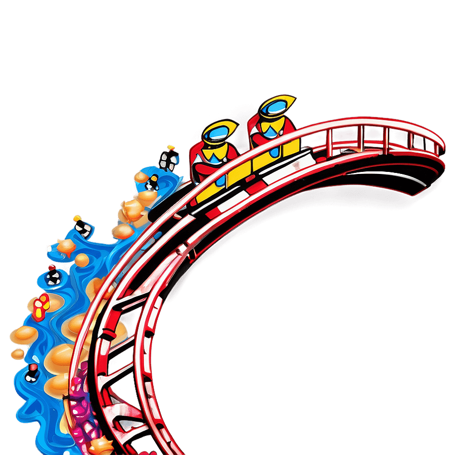 Roller Coaster with Special Effects PNG hya
